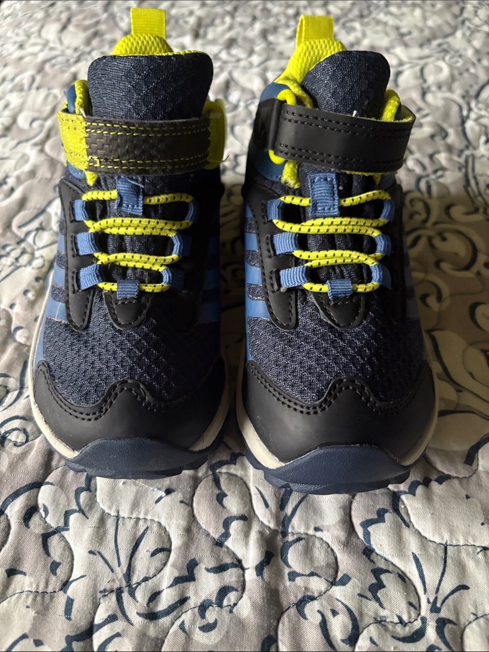 Merrell Navy and Neon Yellow size 11 hiking boots